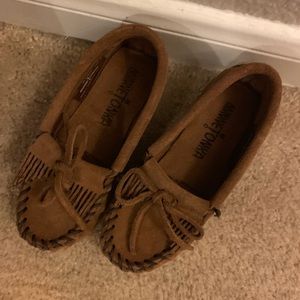Minnetonka small kids’ sized moccasins, size 10